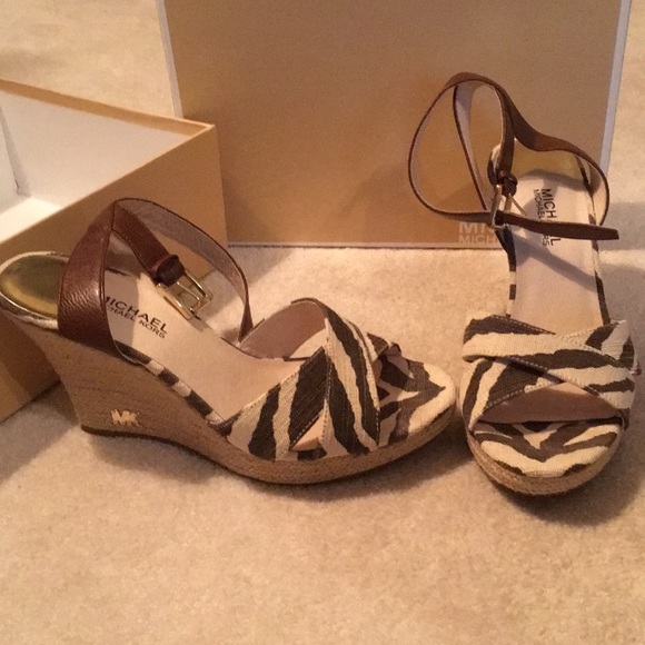 Michael Kors Shoes - Michael Kors ankle strap wedges
